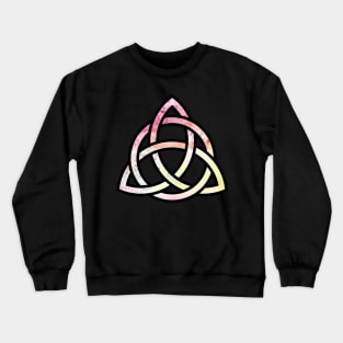 Celtic Trinity Knot Triquetra with Circle Pastel Style Design Crewneck Sweatshirt